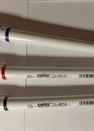Ручки гелевые АН-801 синяя, черная, красная.