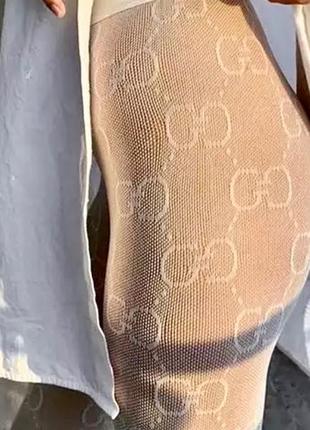 Колготки колготы гуччи Gucci сетка носки белье balenciaga чулки