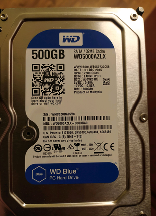Жорсткий диск WD 500Gb
