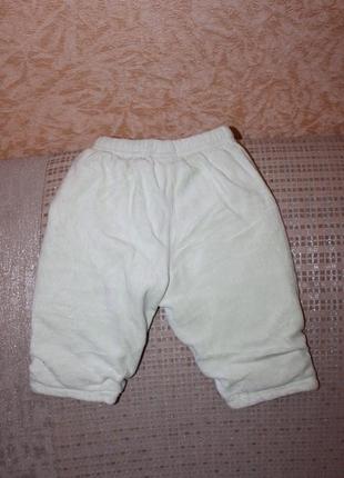 Теплые велюровые брюки, штаны на подкладе мальчику или девочке...