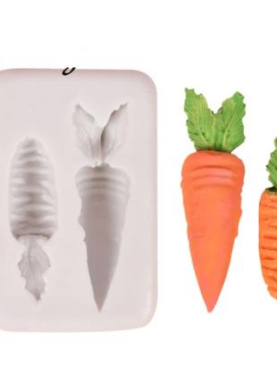 Силиконовый молд "Морковь" - размер молда 6*4см, силикон