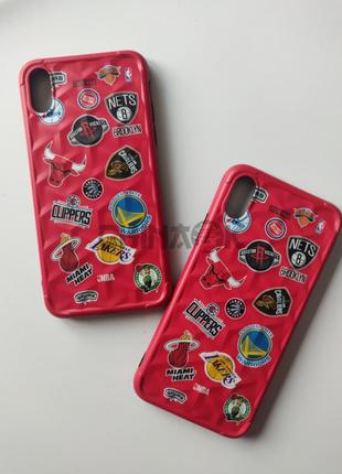 Чехол NBA Красный для Iphone X