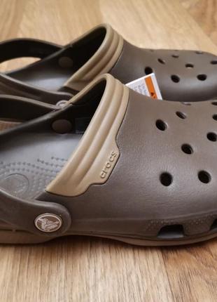 Мужские сабо шлепки крокс crocs duet. оригинал