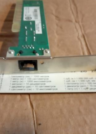 Сетевая карта PCI RJ45 100 Мbits Realtek ML8514B