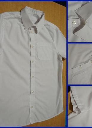 F&f белая рубашка 11-12 лет біла сорочка