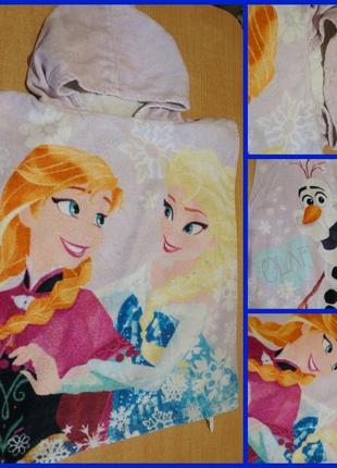 Disney - frozen детское полотенце пончо холодное серце рушник