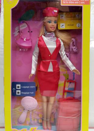 Кукла Defa Lucy 8286 стюардесса в коробке 32 x 11 x 5 см.