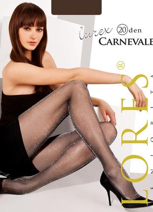 Колготки люрекс Lores "Carnevale" 20 ден - 2, 3, 4 размер, Италия