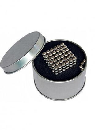Головоломка Neo Cube Нео Куб Магніт 216 кульок 5 мм сріблястий
