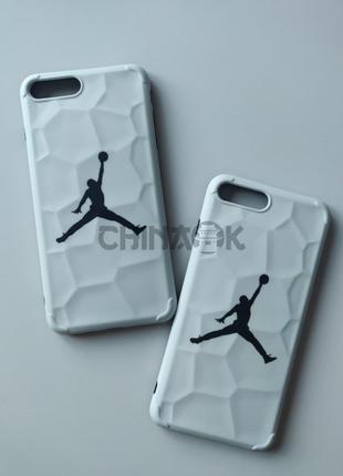 Чехол Air Jordan Nike Белый для Iphone 8 plus
