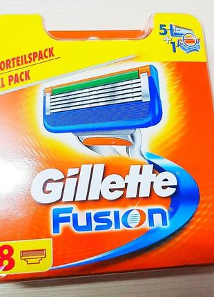 Gillette Fusion 8 шт. оригінал Німеччина