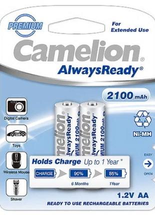 Аккумулятор(2шт) Camelion R 6/2bl 2100mAh Ni-MH (Always Ready)