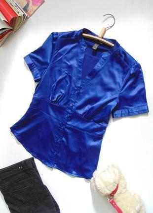Синяя, красивая блузочка h&m