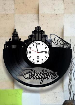 "днепр" - настенные часы из виниловых пластинок. уникальный по...