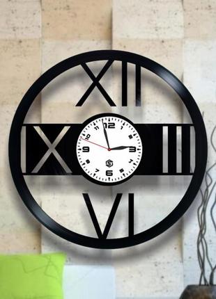 "римские" - настенные часы из виниловых пластинок. уникальный ...