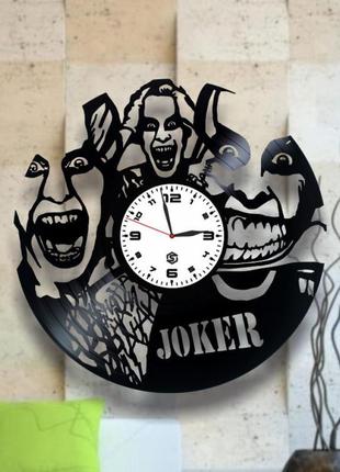 "joker" - настенные часы из виниловых пластинок. уникальный по...