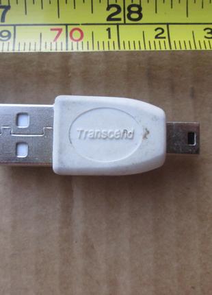 Адаптер переходник USB тип A type-A, Mini-USB type-B