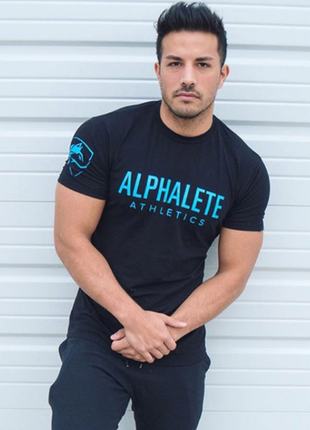 Мужская футболка  батал alpha - №6554ма