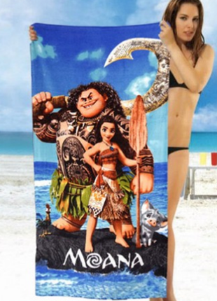 Детское пляжное полотенце  моана shamrock - №2496