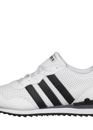 Кросівки adidas neo label mens leather trainers white/black/lead