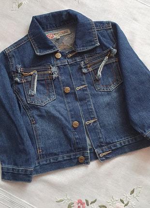 Джинсова джинсовка курточка на мальчика 3-4 лет