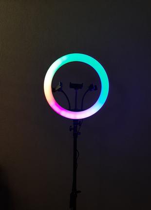 Кольцевая RGB лампа 36 см(MJ14)