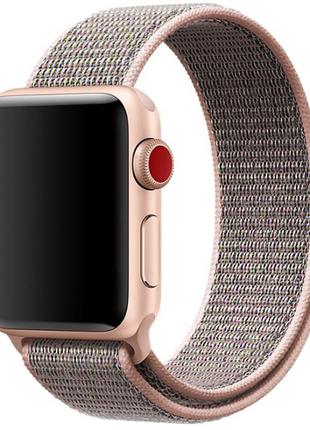 Ремінець Nylon для Apple watch 38mm (Pink Sand)