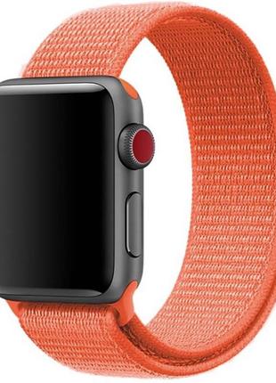 Ремінець Nylon для Apple watch 38mm (Orange)