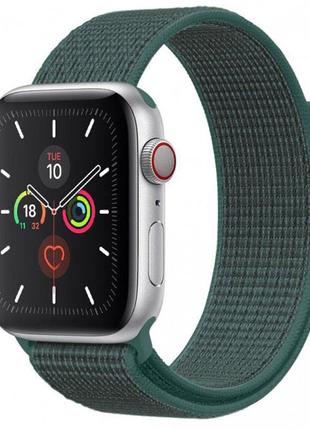 Ремінець Nylon для Apple watch 40mm (Pine green)