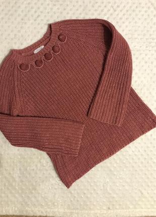 Стильный свитер zara ,вязаный свитер оверсайз