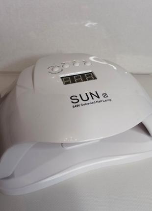 LED UV лед уф лампа SUN X 54вт для наращивания ногтей, гель лак