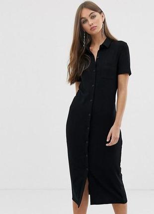 Обновка каждый день! хлопковое базовое платье рубашка h&m