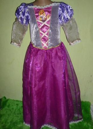 Платье рапунцель на 7-8 лет