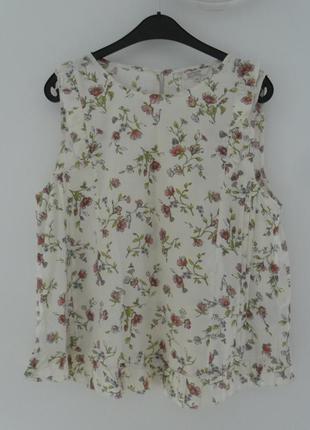 Блуза с цветочным принтом, р.38