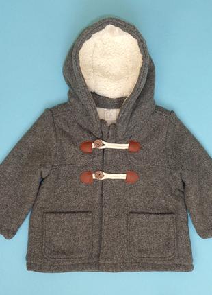 H&M пальто для малюка 6-9 міс 74 див. куртка дитяча дафлкот демі
