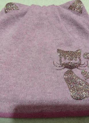 Супер шапочка котик с ушками хлопковая anpa
