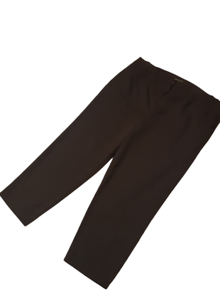 Темно коричневые демисезонные женские брюки essence, большой р...