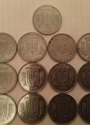 5коп Украины с 2003 по 2014г.и 1992г