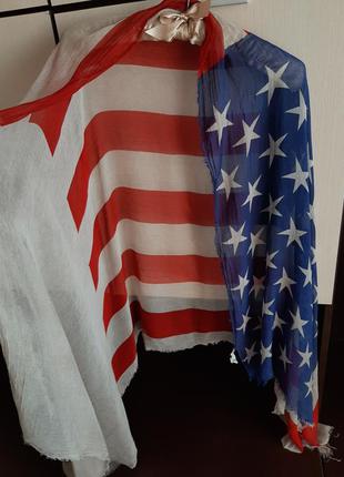 Хустка палантин платок американский прапор