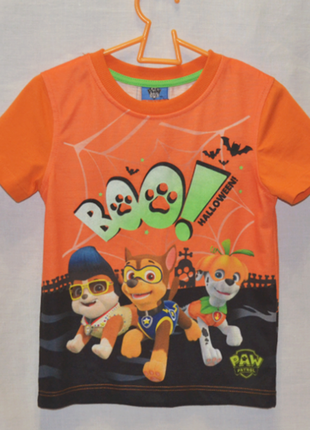 Оранжевая футболка george paw patrol на мальчика 2-3 года