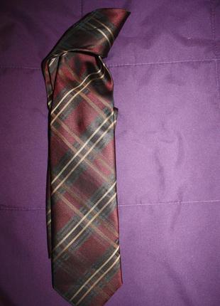 Краватка c&a клітина бордово коричн 8 см