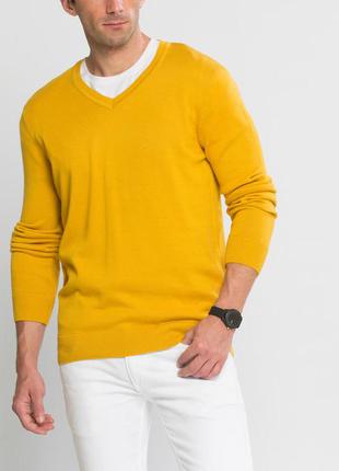 Пуловер lc waikiki m - 100% хб новый ochre yellow