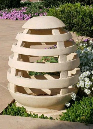 Садовый светильник из керамики, высота 50см