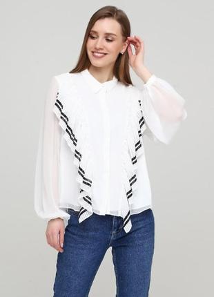 Очень красивая белая блузка vero moda  размер l