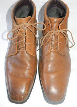 Мужские кожаные ботинки rockport р.44 дл.ст 29см