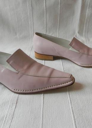 Agnesi  san crispino(ручная работа) кожаные туфли р.37 италия