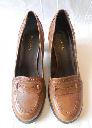 Женские кожаные туфли pesaro р.37 (24,7 см)