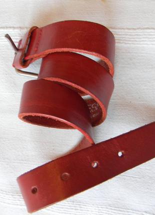 Красный кожаный ремень esprit 57-76 см