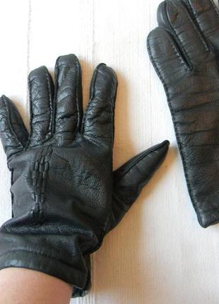 Чоловічі рукавички на підкладці шкіра натуральна