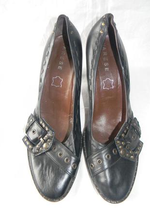 Женские кожаные туфли varese р.39 дл.ст 26,5см
